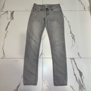 Vintage Garage low rise grey straight leg jeans